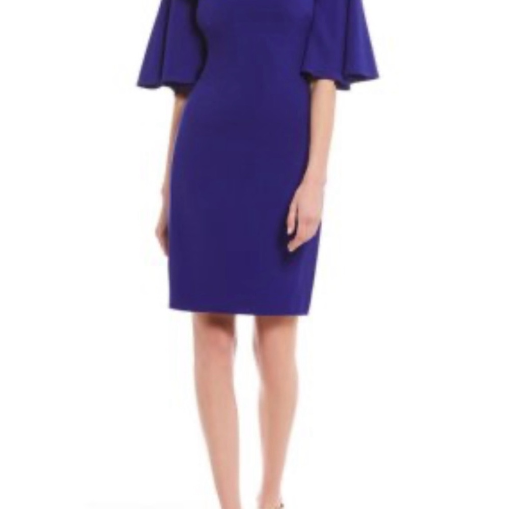 Eliza J Royal Blue Long Sleeve Dress (NWT)